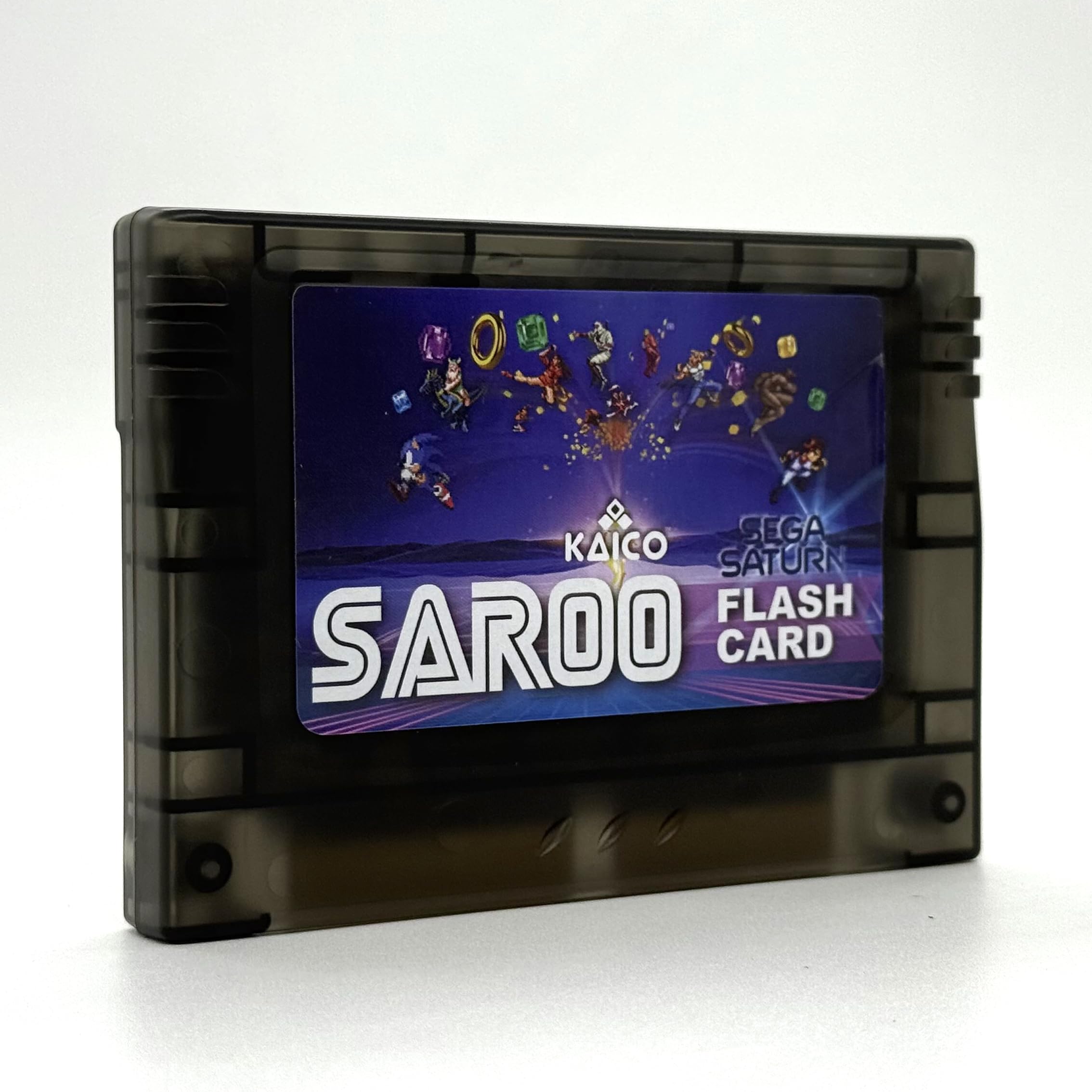 Kaico Sega Saturn Saroo Flash Cart - Cartuccia All in One - Costruito in Saturn Pseudo Kai - Viene fornito con una scheda di memoria Micro SD ufficiale da 8 GB - SS Saroo v1.3 Flash Drive