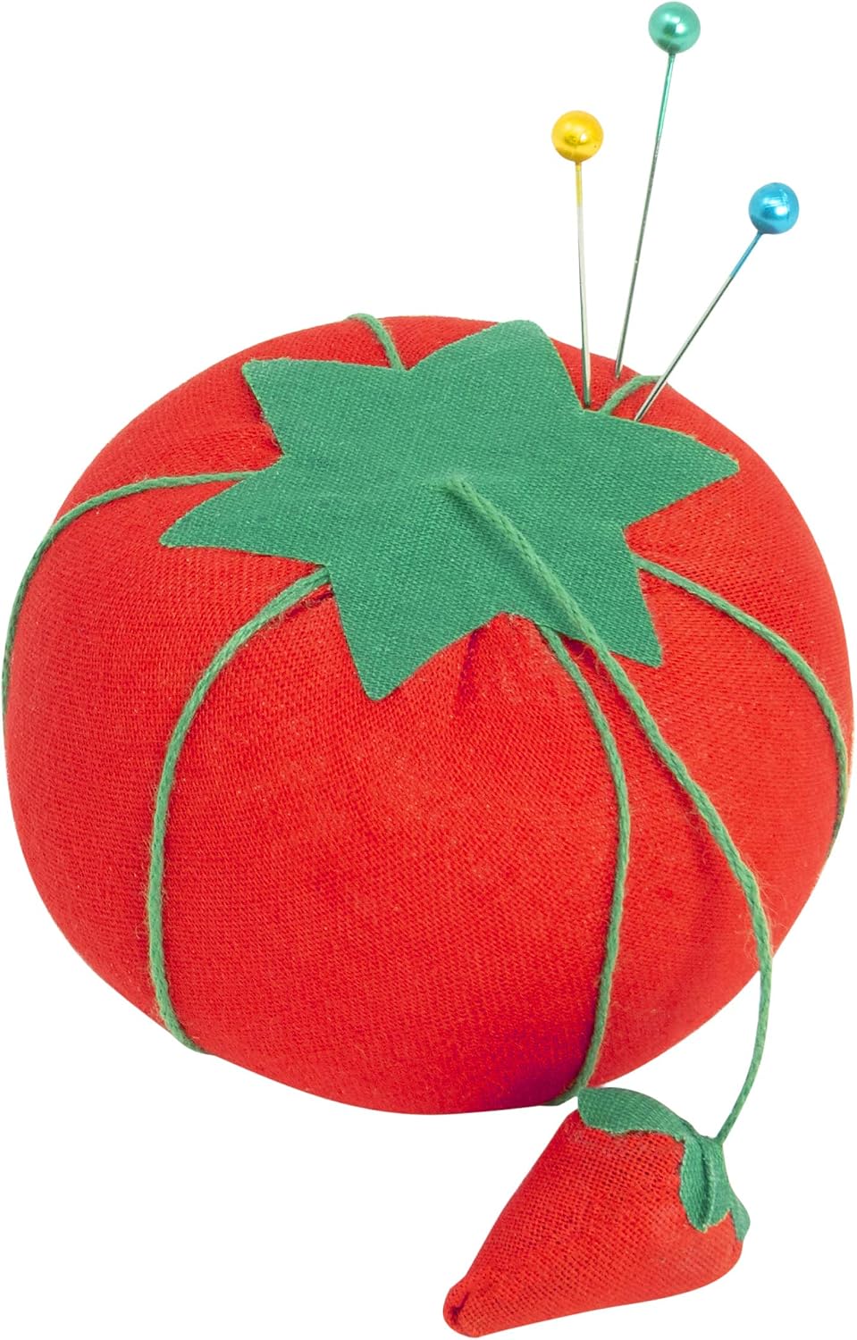 Dritz Tomato Bulk Pin Cushion, Size 2 (3/4-Inch) 24-Pack, Red 24