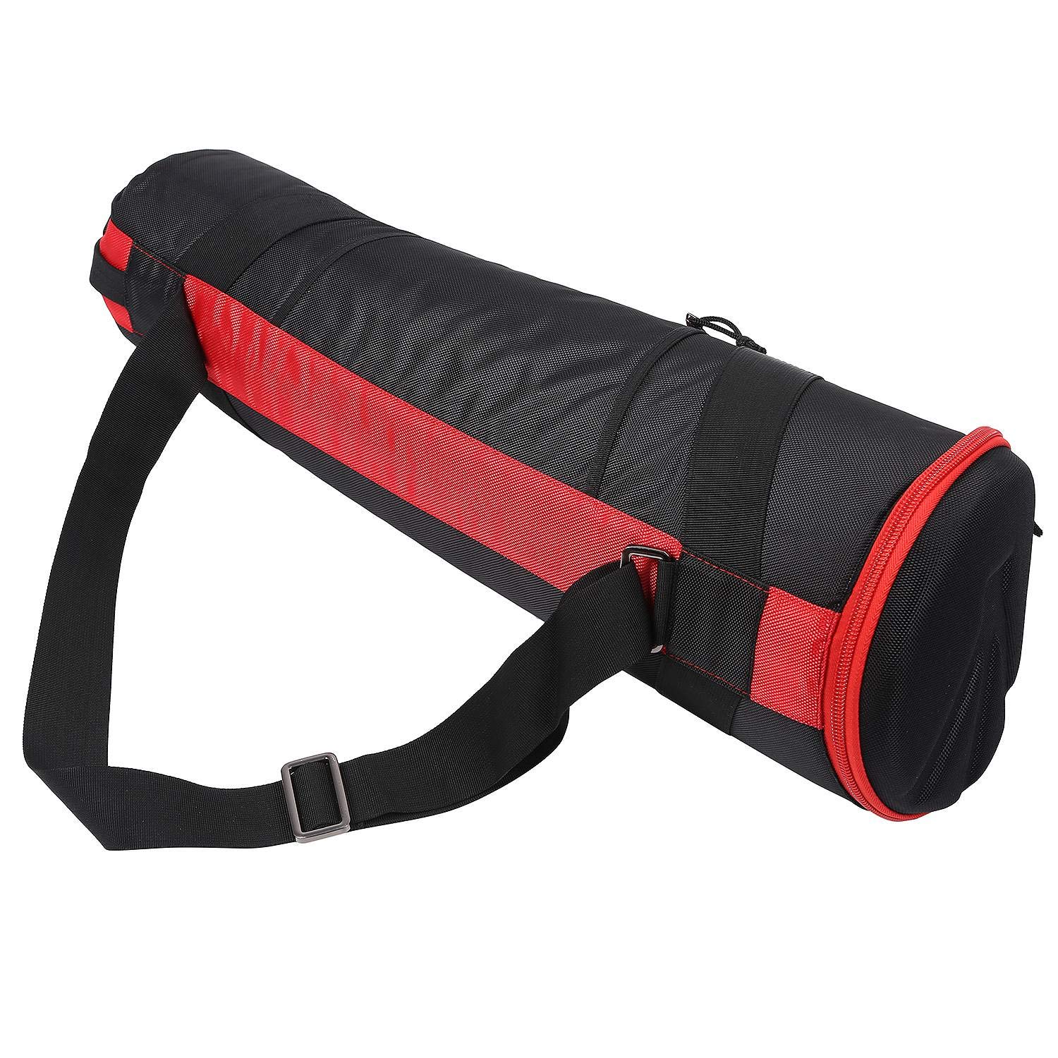 Bolsa de trípode negra para cámara, bolsa de viaje para fotografía, bolsa de protección de trípode de 80 cm, rojo & negro