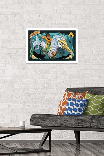 Miniatura 42 de Trends International DC Comics Movie Aquaman y el Reino Perdido - Póster de pared con ilustración de Aquaman, 14.72 x 22.37 pulgadas, versión