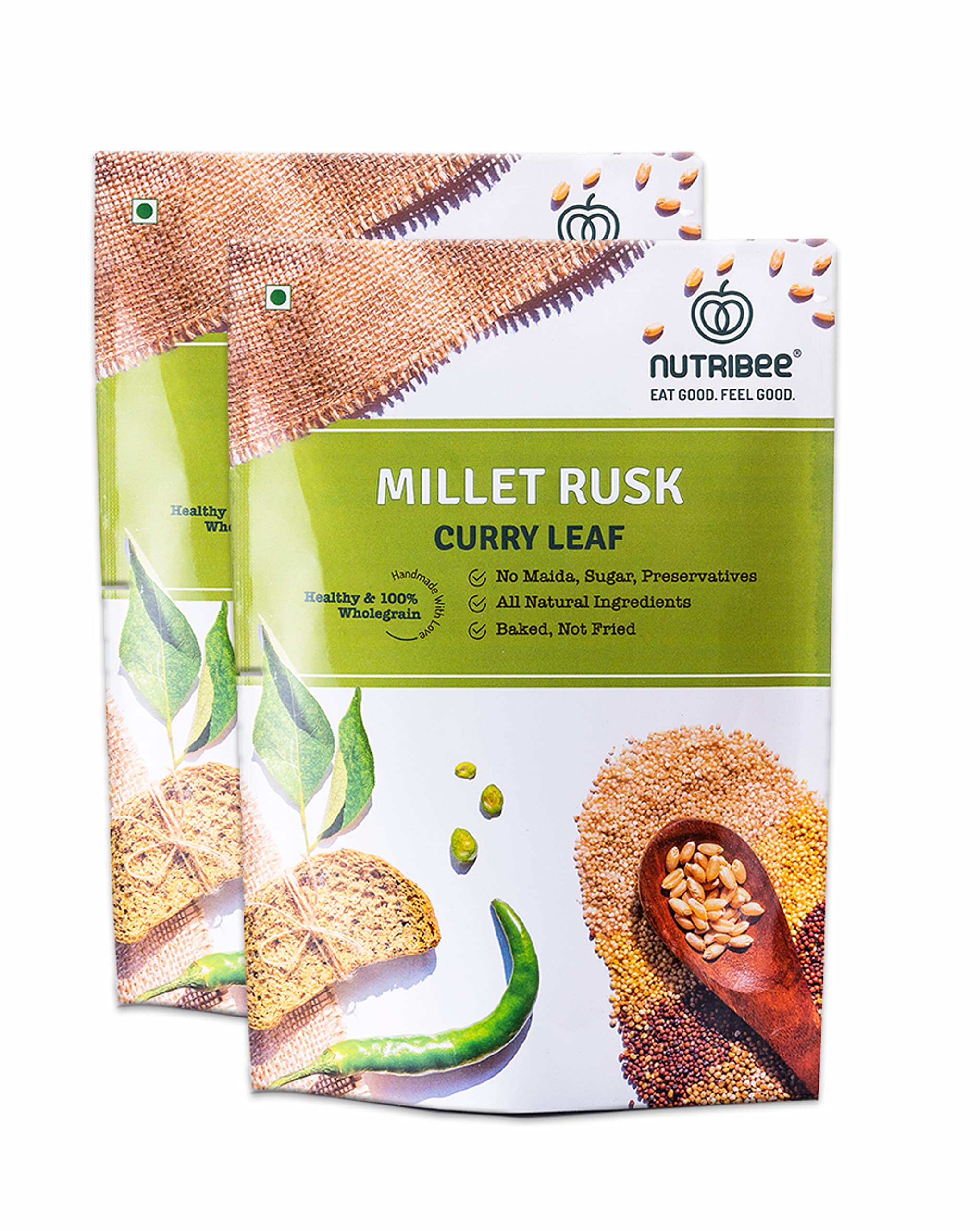 Multigrain Rusk Buy bee 100% Multigrain Millet Rusk - Curry Leaf | Refined Sugar-Free ...