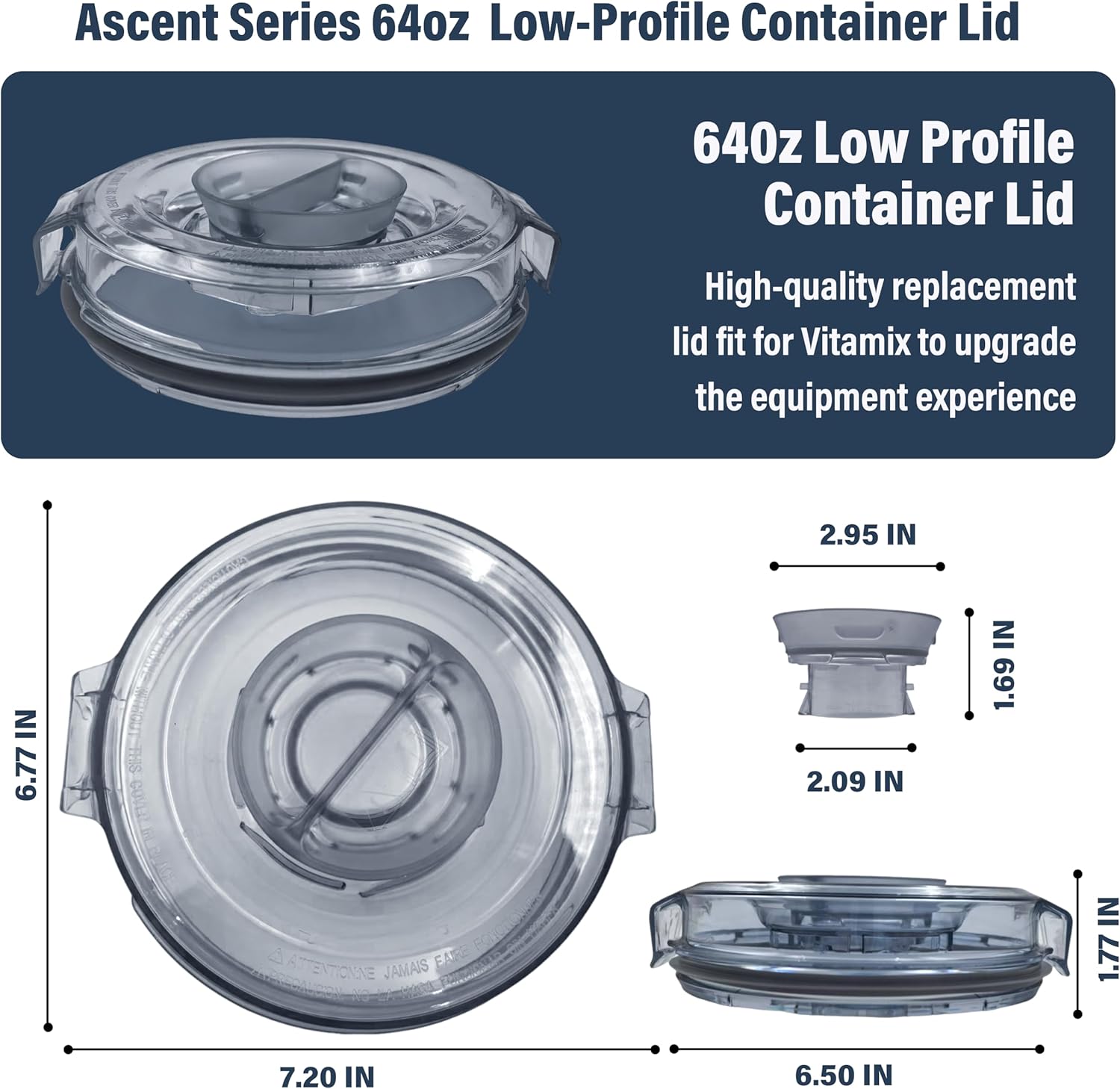 Compatible with vitamix Lid Replacement, 64oz Low Bahrain Ubuy