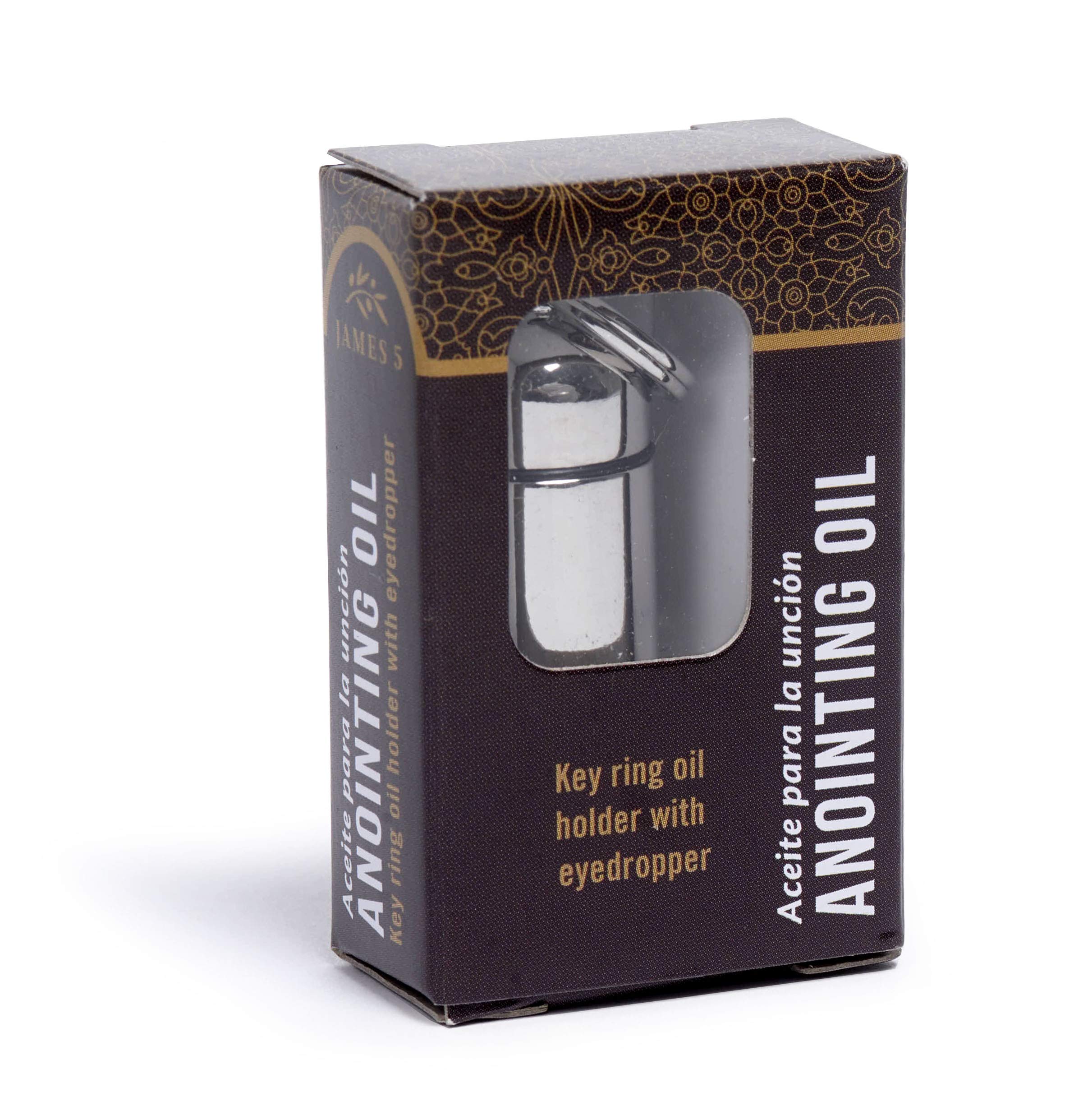 BROADMAN CHURCH SUPPLIESStaff Anointing Oil Holder - Silver (boxed)