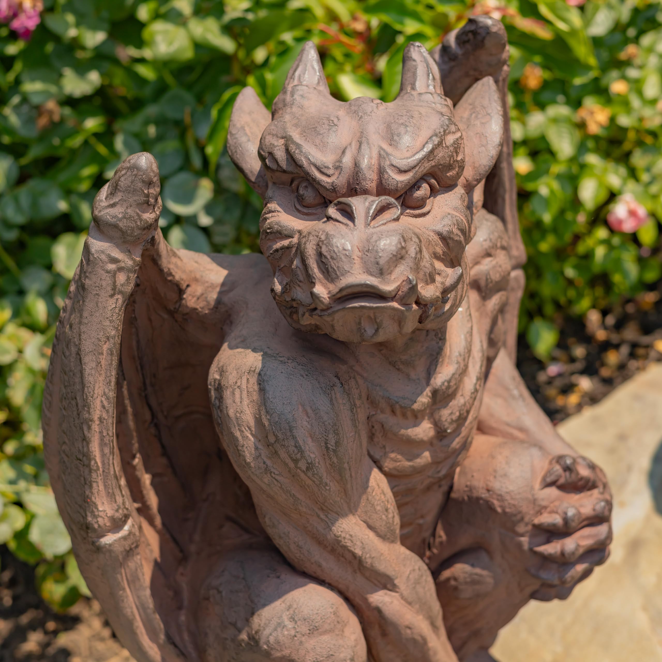 Amazon.com: Zaer Ltd. Set of 2 Gothic Gargoyle Garden Statues