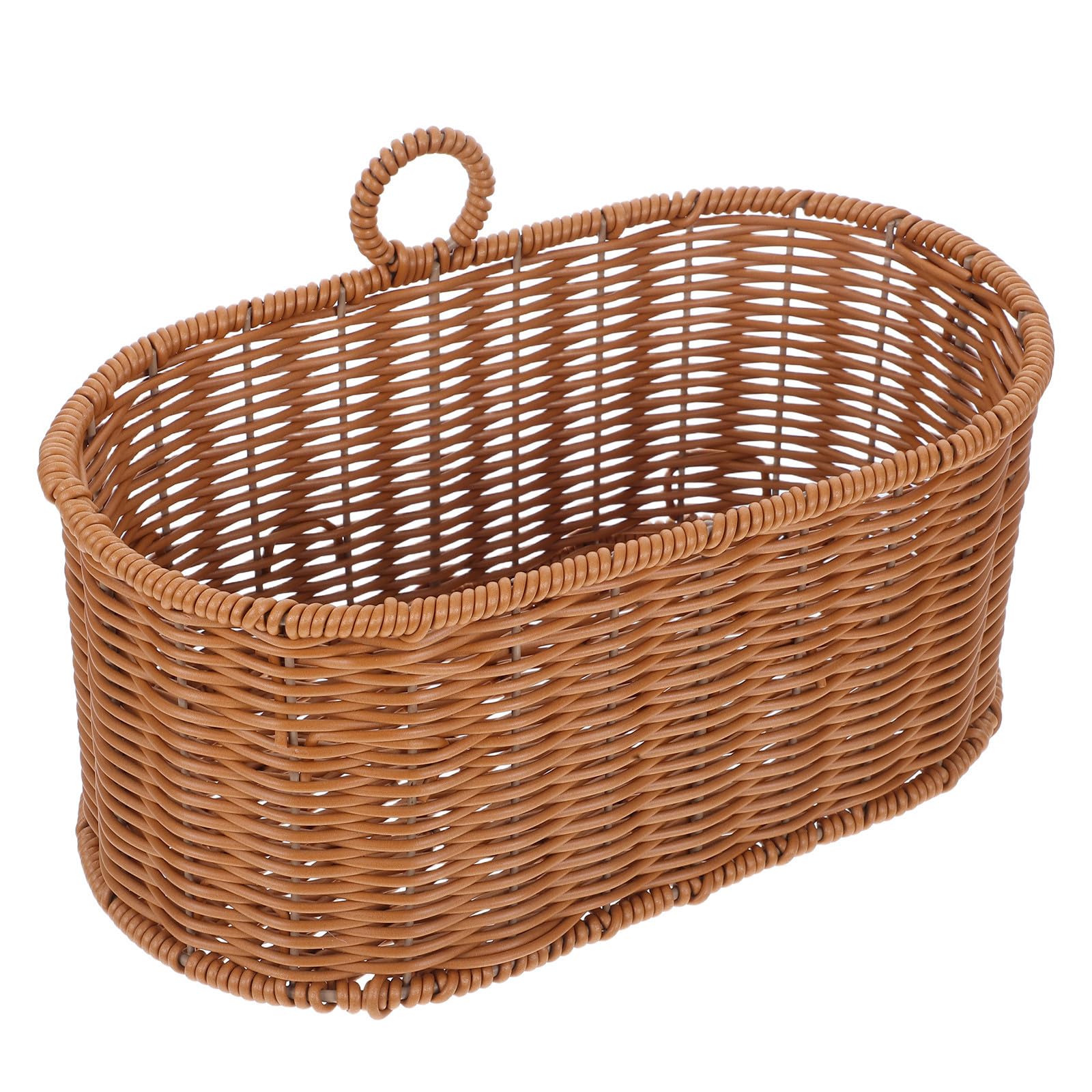Cesta colgante de imitación ratán Levemolo para ahorro de espacio vertical