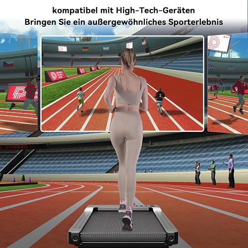 Superun Raceable Walking Pad Adatto per Machine High-Tech, capacità 136KG Tapis Roulant Della Scrivania, Tapis Roulant Con App Control Con Corsi di Allenamento e Corse Multi-Runner - 2