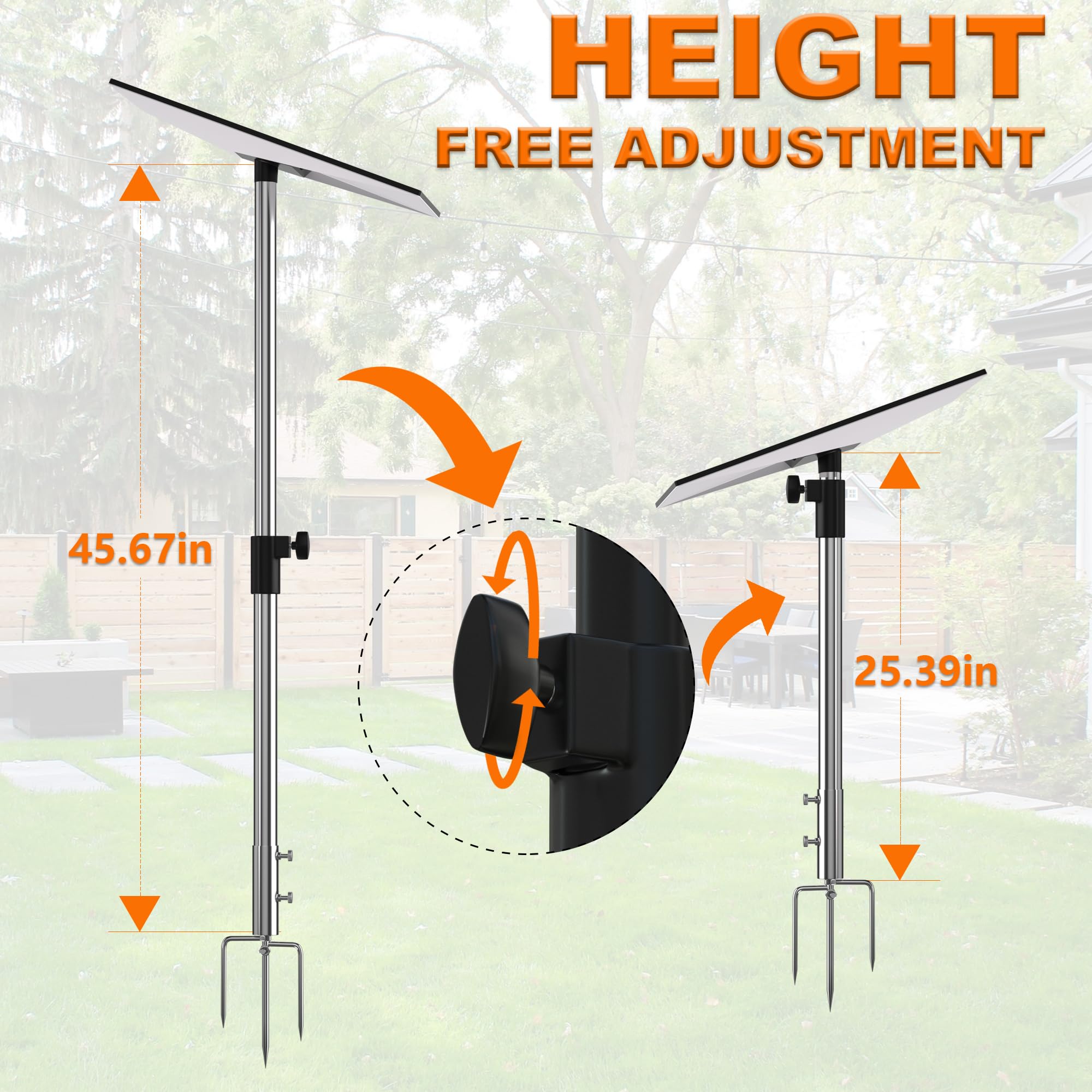 Starlink Gen 3 Pole Mount,Stainless Steel Starlink Gen 3 Mount,Height Adjustable Starlink Mount Grounded Stand