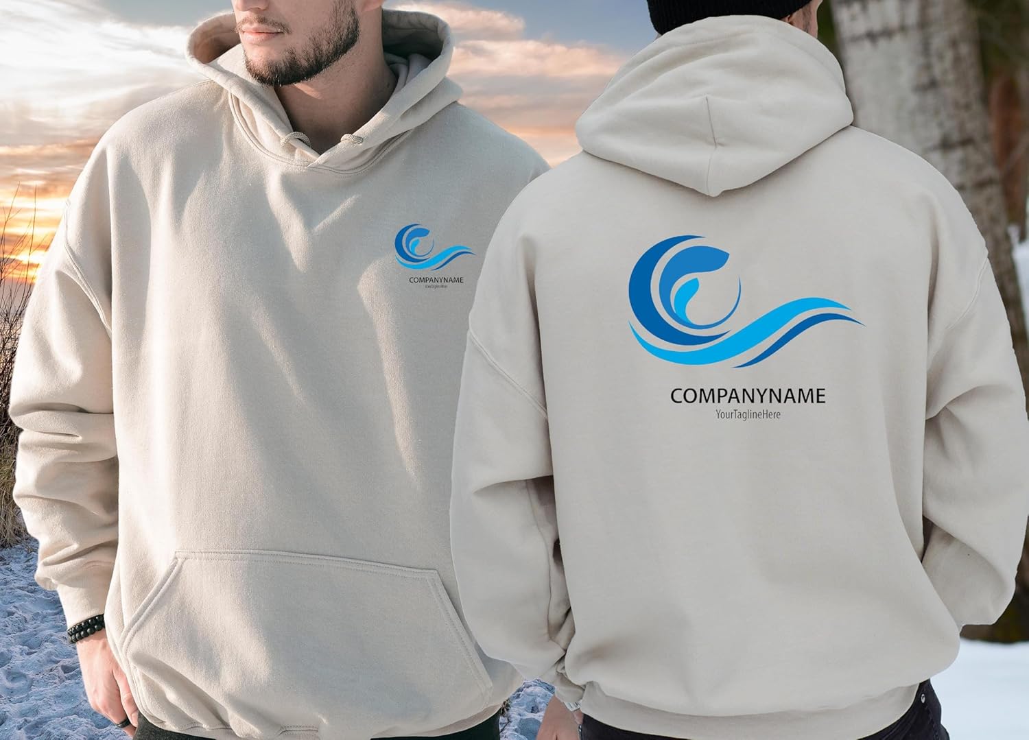 Custom Hoodies for Men and Women Customizable Hoodie Customized Hoodie Design Your Own Personalized Logo Hoodies Front and Back Print Custom Text Hoodies - Image 3