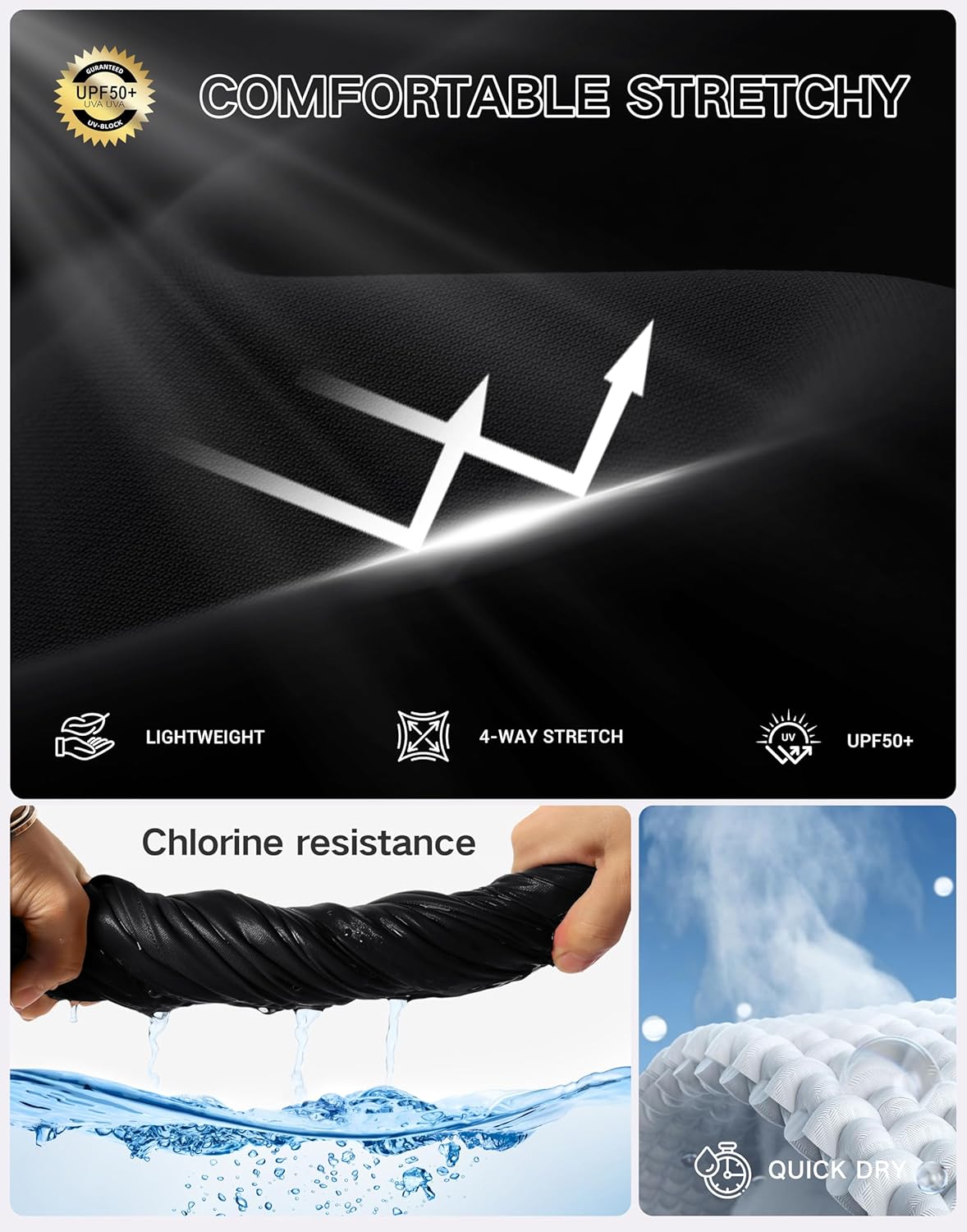 Viodia Women's 11" Long Swim Board Shorts Knee Length Beach Swimming Shorts High Waisted Modest Swimsuits with Pockets - Image 5