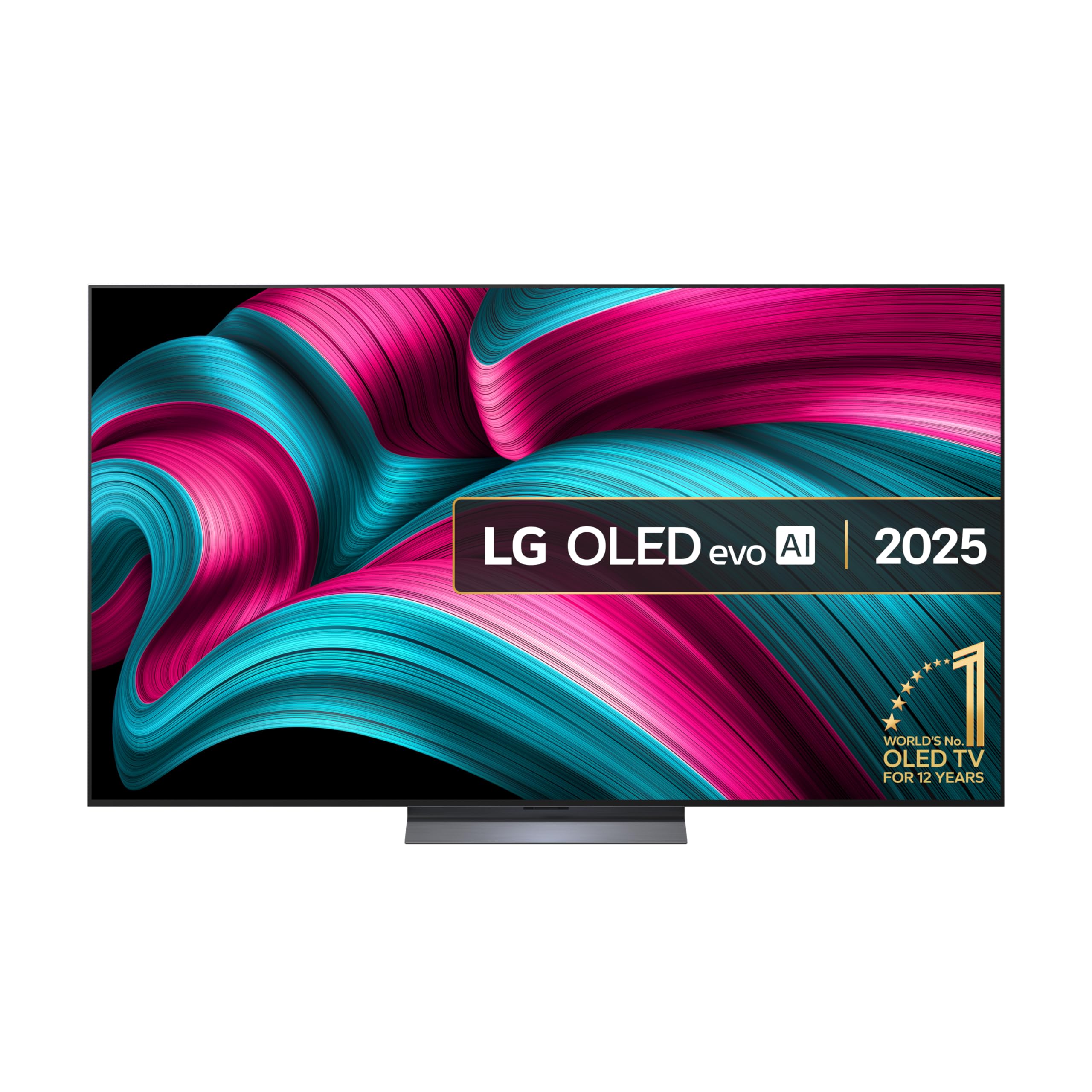 LG OLED77C55LA 77-Inch OLEDevo AI 4K UHD Smart TV, (α9 AI Processor Gen7, Dolby Atmos, Freeview Play and Amazon Alexa, 120Hz) [Model 2025]