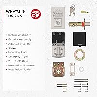 Vista 8 de Kwikset SmartCode 260 Keyless Entry Electronic Keypad Deadbolt Door Lock with Auto-Lock, Custom User Codes, Advanced Security in Satin Nickel