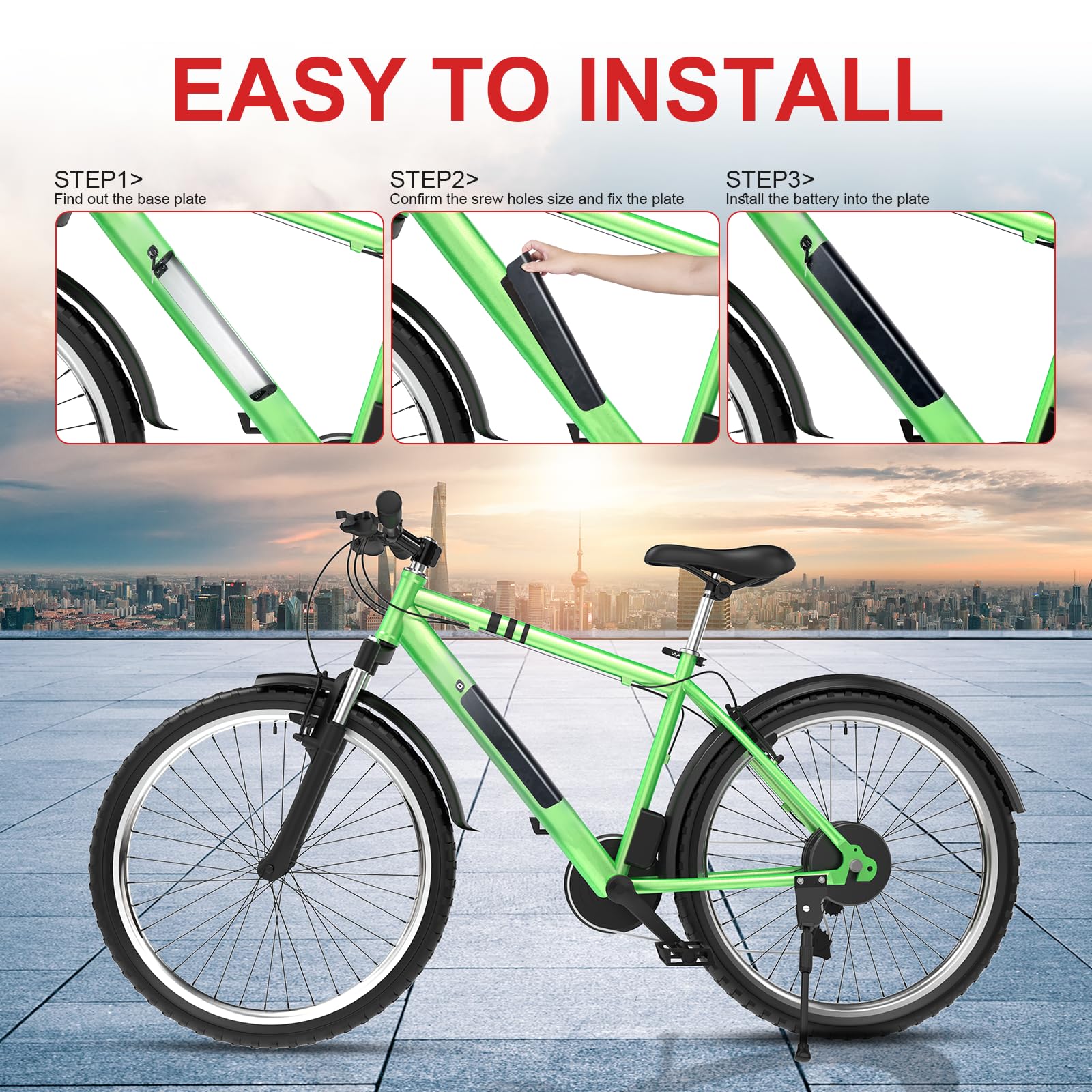(Samsung50E Cell) Dorado eBike Akku - 36V/48V/52V 20Ah Reention Elektrofahrrad Akku für 250W 350W 500W 750W 1500W 1000W NCM Fahrrad -Akku für Yukon750/Reention/DLG/NCM/Moscow/Dorado INR