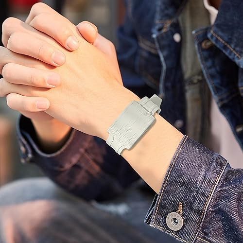 Miniatura 6 de surundo Correa deportiva de silicona compatible con WHOOP Band 4.0 Tracker con funda de parachoques, correa de repuesto impermeable de silicona