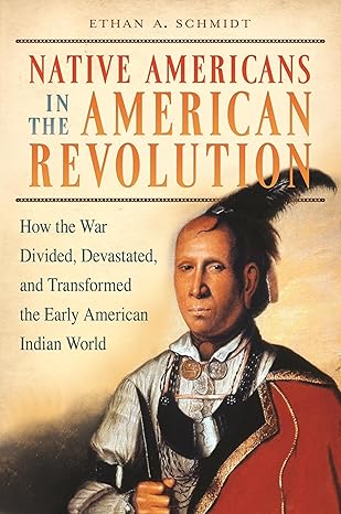 Book cover with painting of a Native American in a red cloak and a single black feather headdress