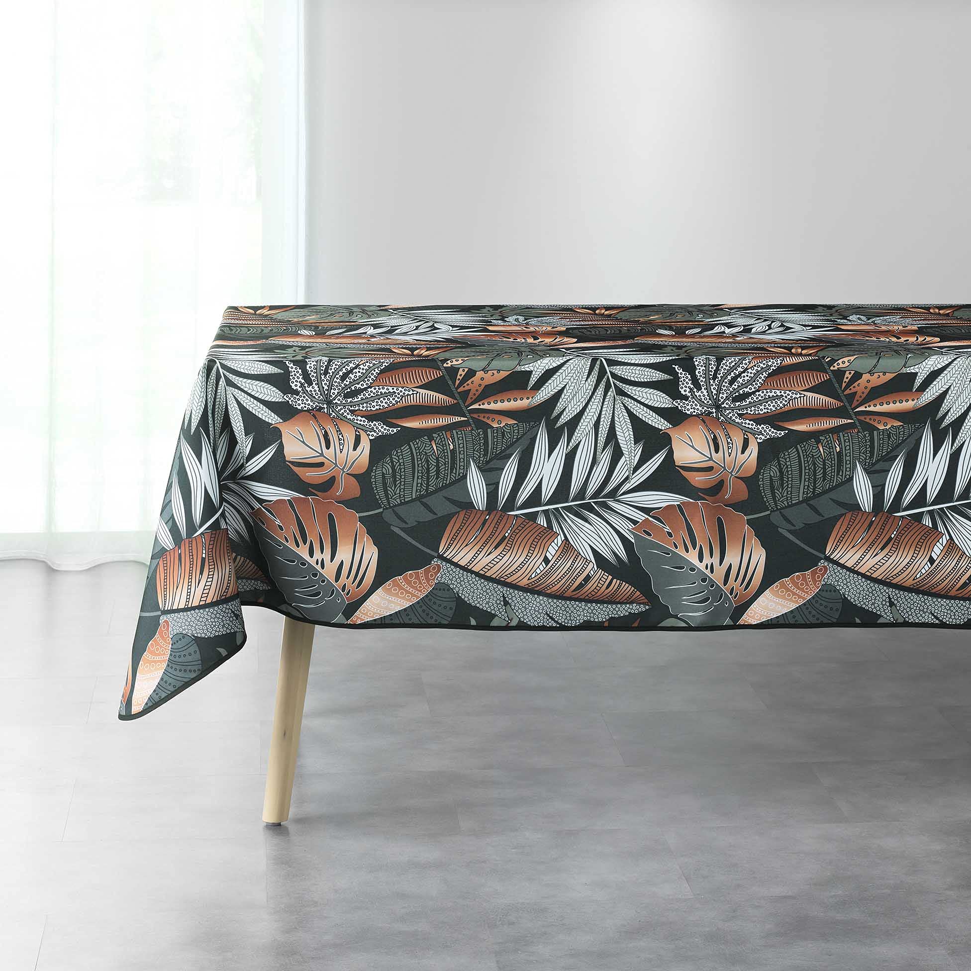Douceur d'Intérieur Alianor Rectangular Tablecloth Khaki 150 x 240 cm