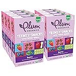 Plum Organics Teensy Snacks Soft Fruit Snacks - Berry with Puffed Quinoa - 0.35 oz Bags (Pack of 40) - Organic Toddler Food Fruit Snacks