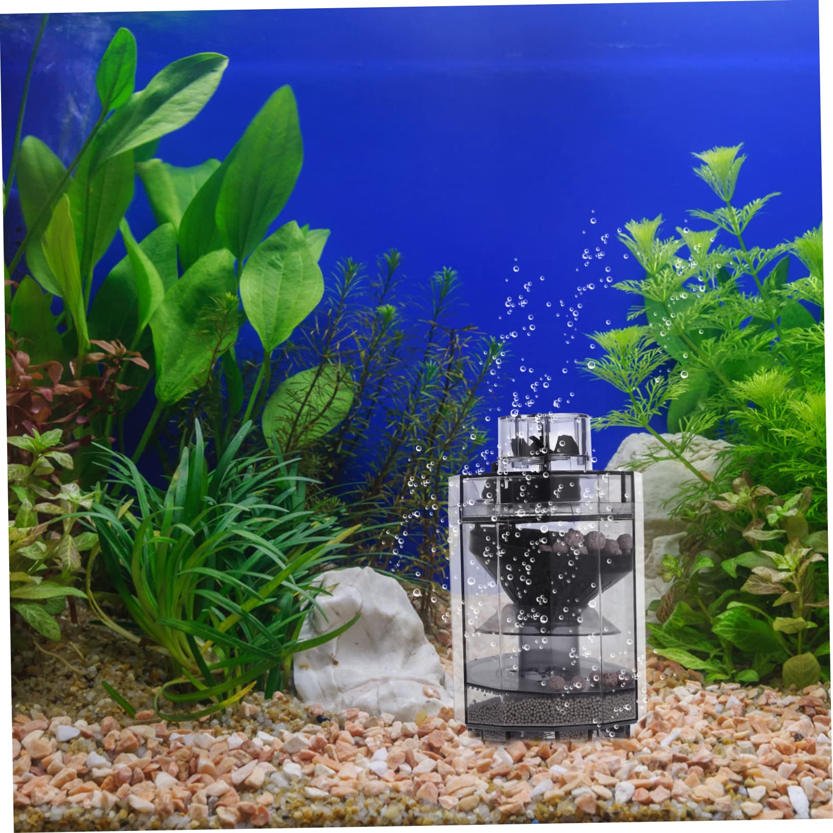 Housoutil 3 Stücke Fisch Aquarium Floss Reiniger Flasche Aquarium Pumpe Batterie Pumpe Aquarium Unterdrückung Wasser Minen Abs Grau