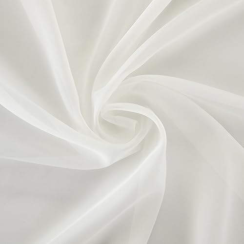 Miniatura 6 de No. 918 Mallory - Cortina de gasa transparente con bolsillo para barra, 59 x 108 pulgadas, cáscara de huevo