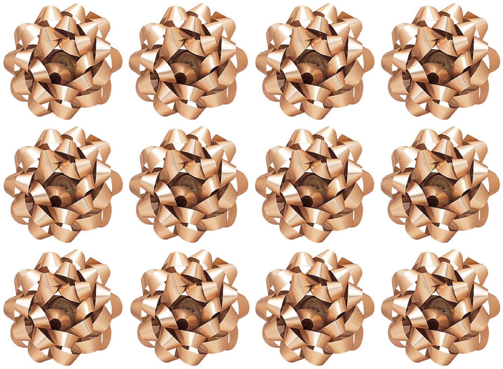 The Gift Wrap Company Decorative Glitterati Lotus Bows, Large, Gold