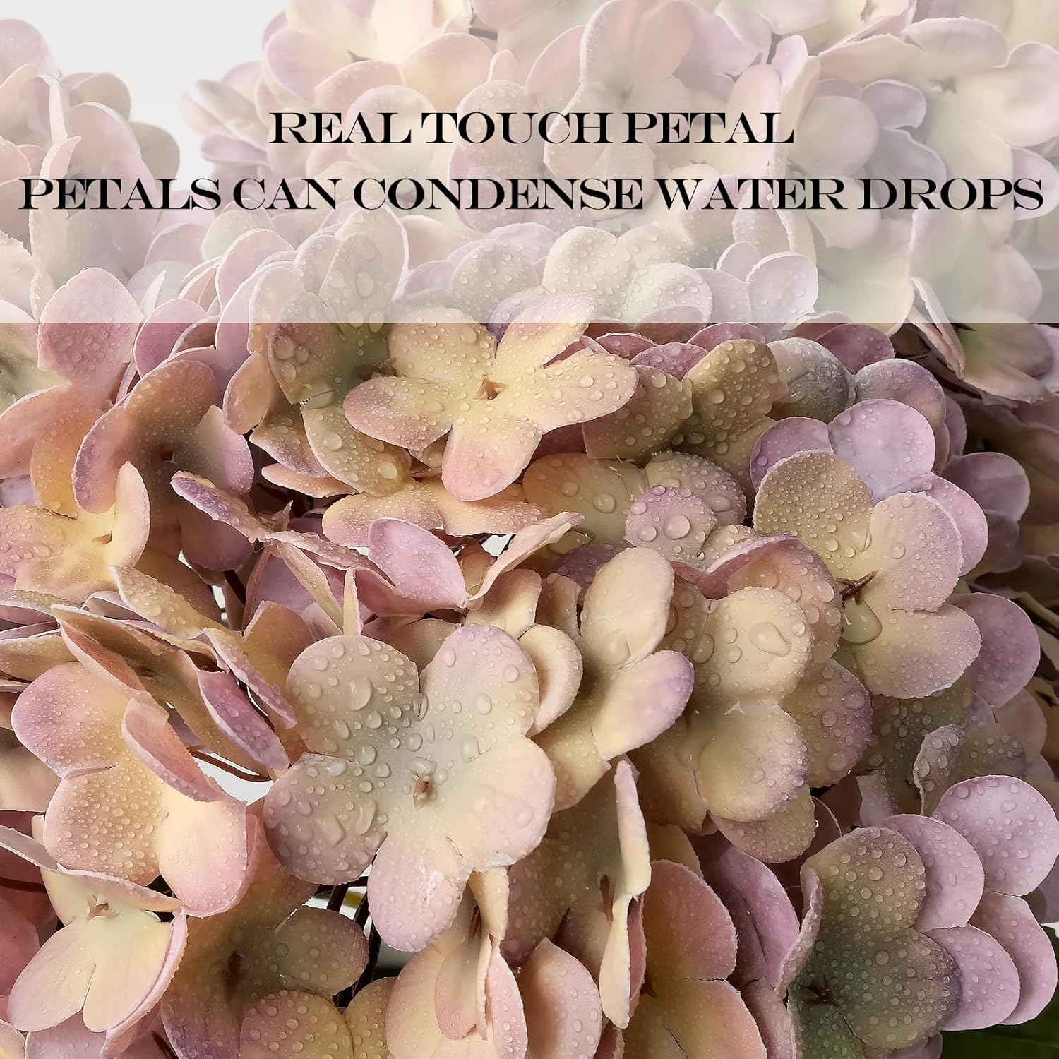 4Pcs Real Touch Vintage Artificial Hydrangeas, 21" Boho Fall Faux Hydrangea Flowers,Hydrangea Artificial Silk Flowers for Wedding Bouquet Centerpieces Tables Party Home Halloween Indoor - Image 5
