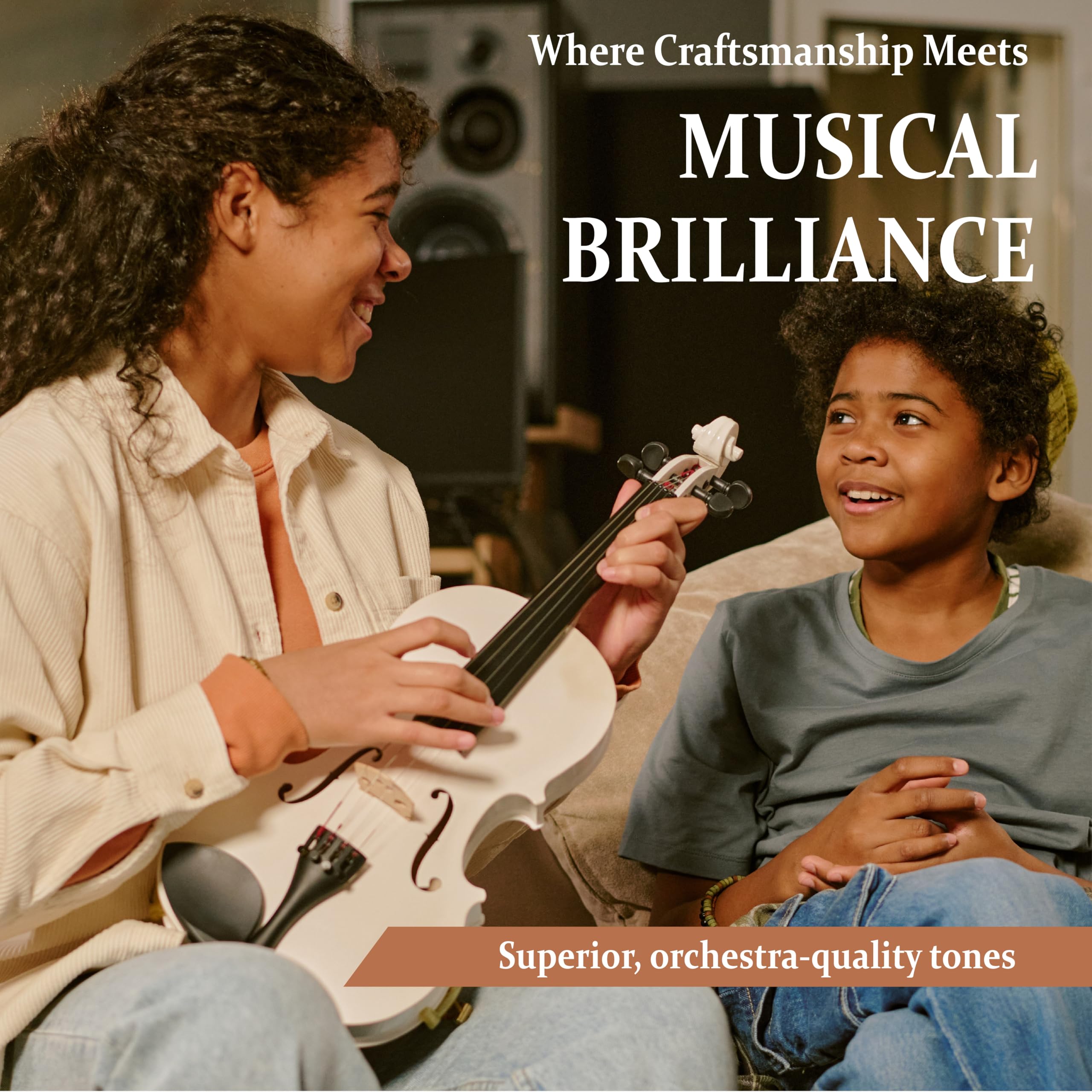 Amazon.com: Cecilio 4/4 Full Size Acoustic & Electric Violin for