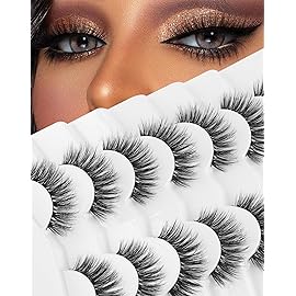 Frihappy False Eyelashes Cat Eye Lashes Natural Fake Lashes 7 Pairs FRH-289