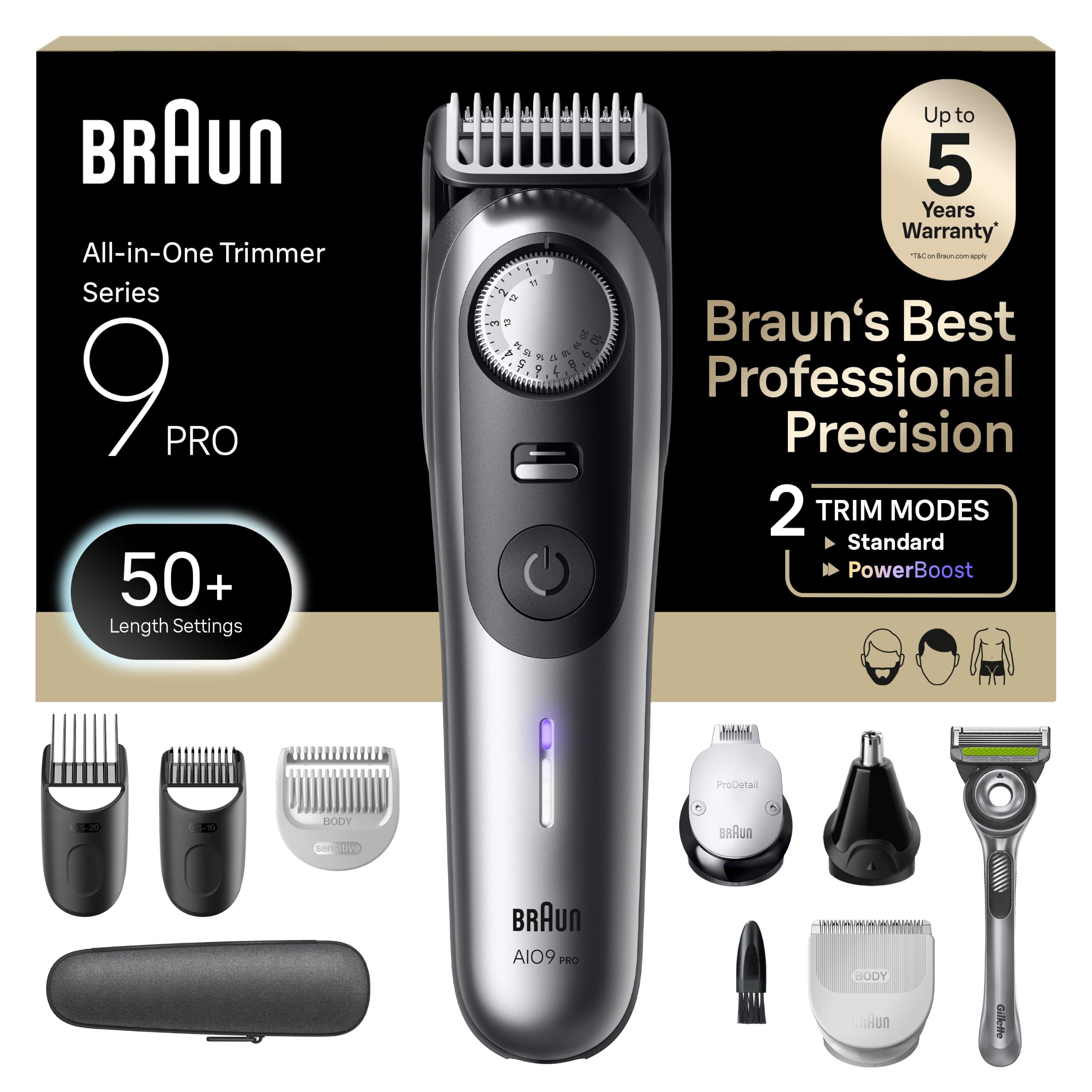 Amazon.com: Braun All-in-One Series 9 PRO Men's Electric Beard