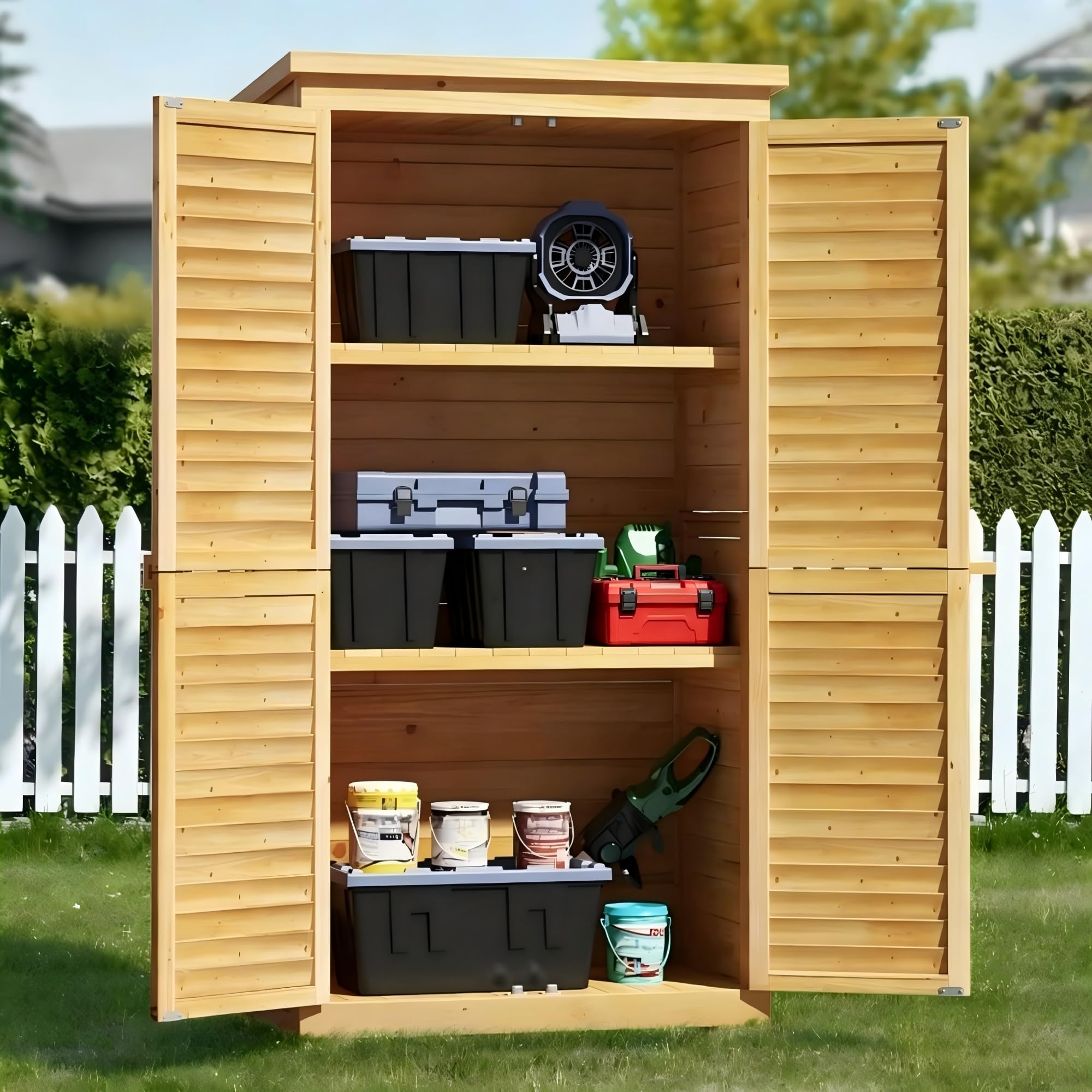 Bealife 63" Natural Shed