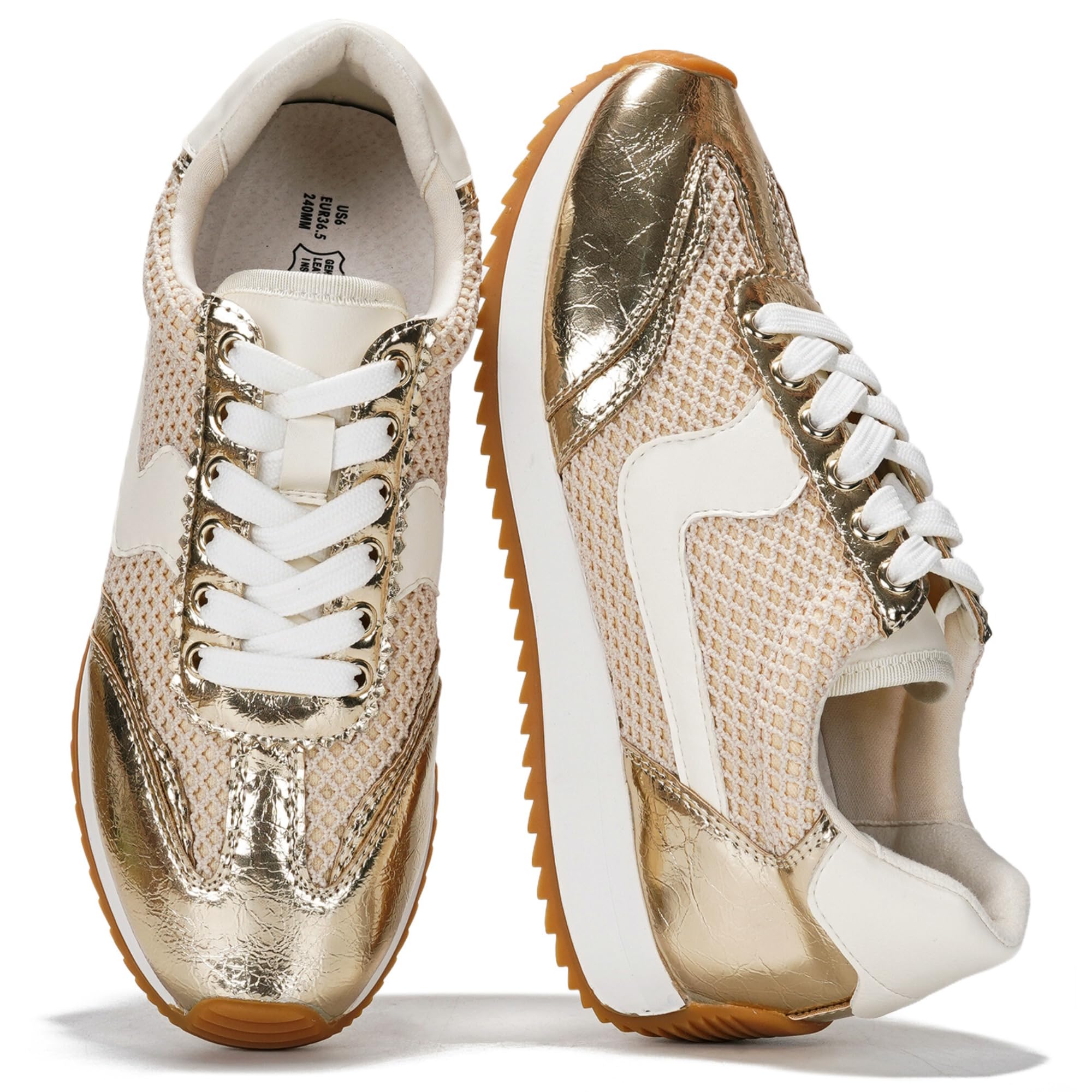 Fashion Sneakers for Women 2026 – Lightweight Lace-Up Shoes for Women with Memory Foam Insoles – Trendy Womens Shoes – Non-Slip, Comfortable Womens Sneakers (Madison)-image-30