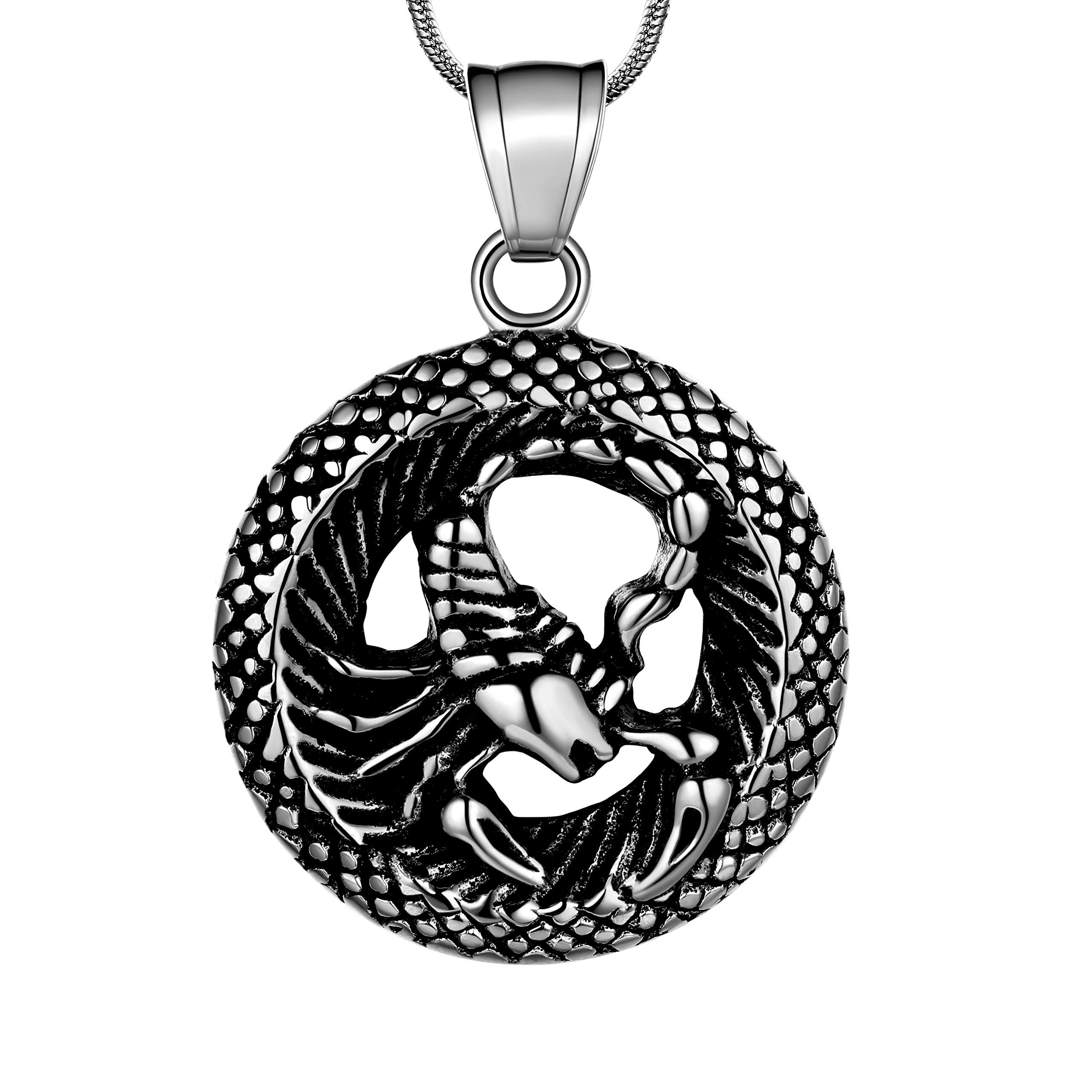 12 Constellation Necklace Zodiac Star Sign Horoscope Pendant 316L Stainless Steel Astrology Birthday Gifts Mens/Women Jewelry