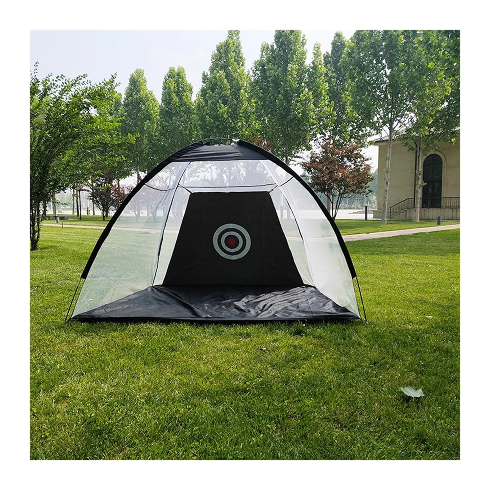 Red de Práctica de Golf Red de práctica de Golf Plegable, Jaula para Golpear Golf, Carpa de prácticas para pastizales de jardín, 2M Red de Golf(Black)