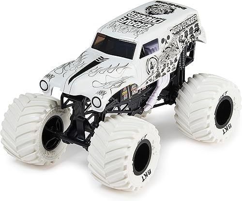 Miniatura 2 de Monster Jam, Camión monstruo oficial de Grave Digger, vehículo fundido a presión, escala 1:24