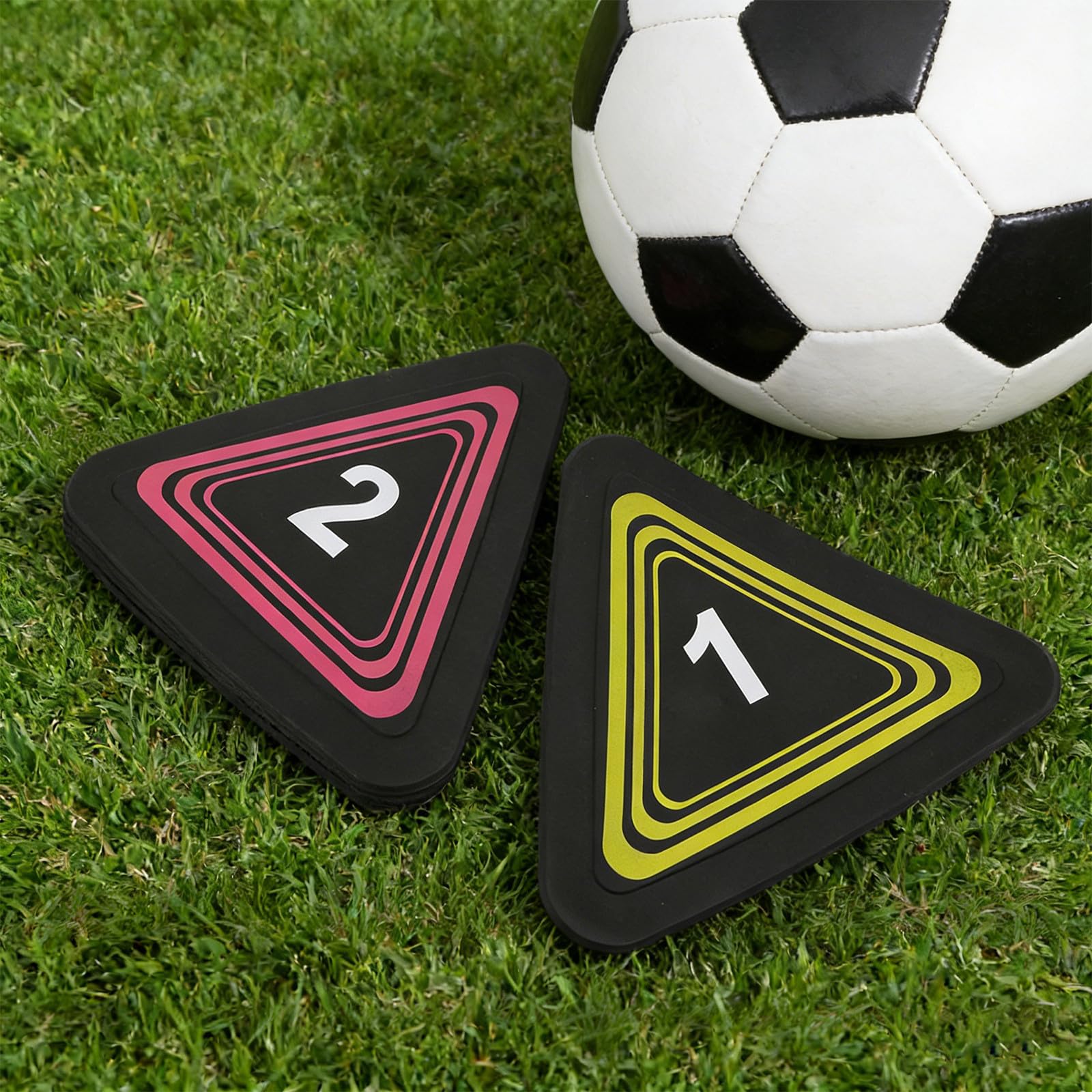Alipis Segnalini Triangolari Numerati per Allenamento Calcio 10 Pezzi TPE