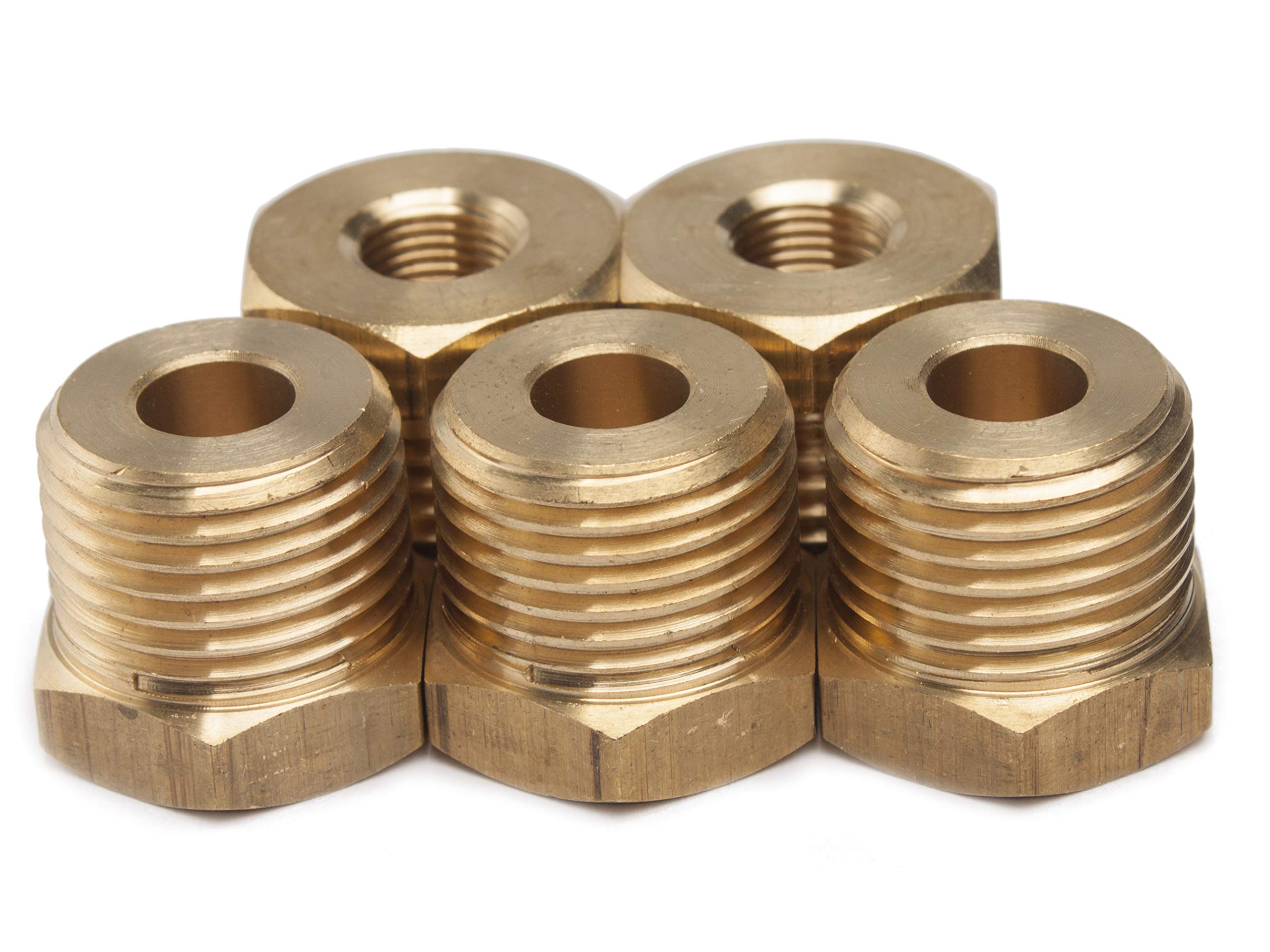CYEAH 10 Pcs Brass Pipe Fitting, Brass Extension Pipe 1/2-Inch Male X 1/2-Inch NPT
