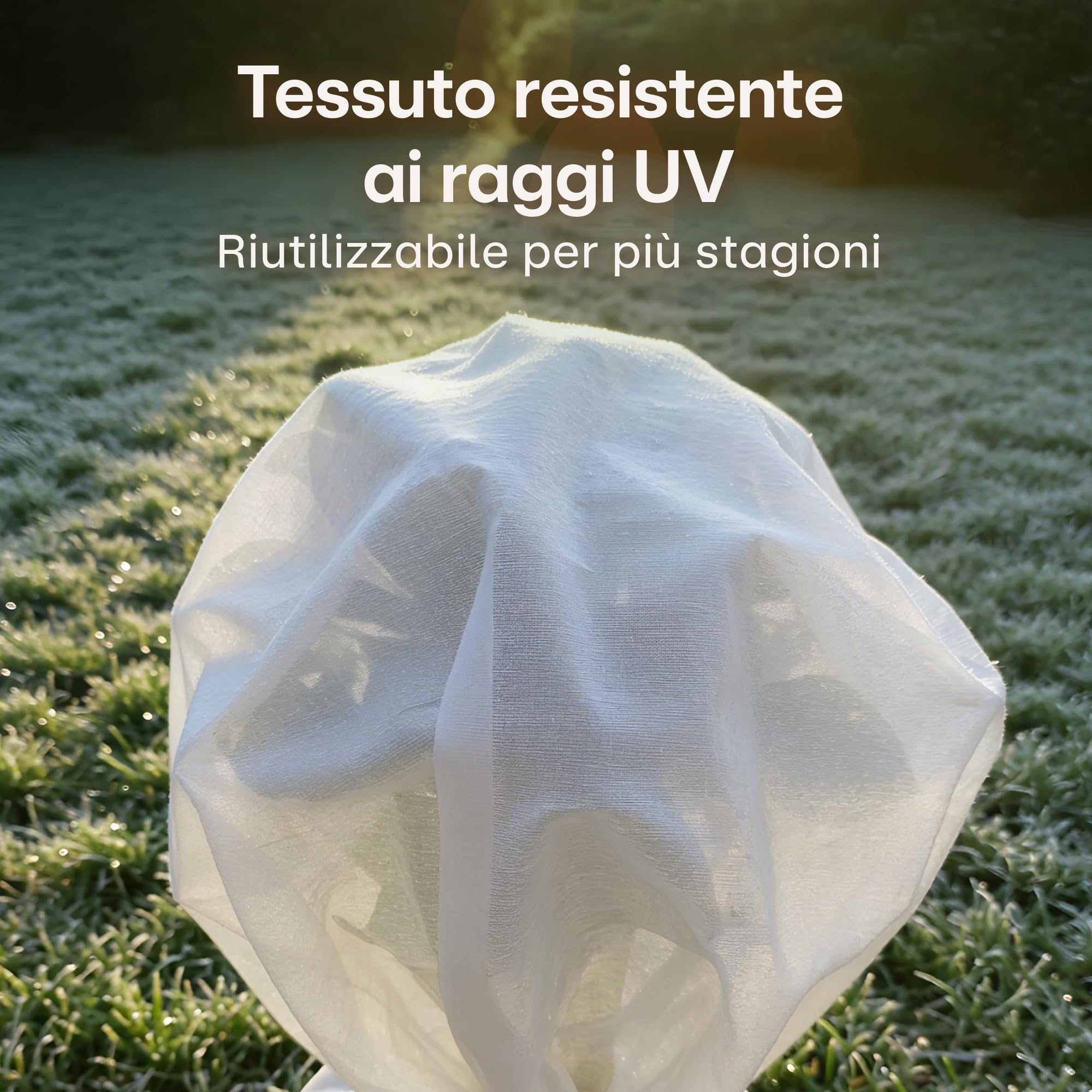 Praknu Tessuto non tessuto invernale per piante, antigelo, 50 g/m², 50 m x 1 m, su rotolo, protezione invernale per piante in vaso, resistente agli strappi e traspiranti, resistente ai raggi UV