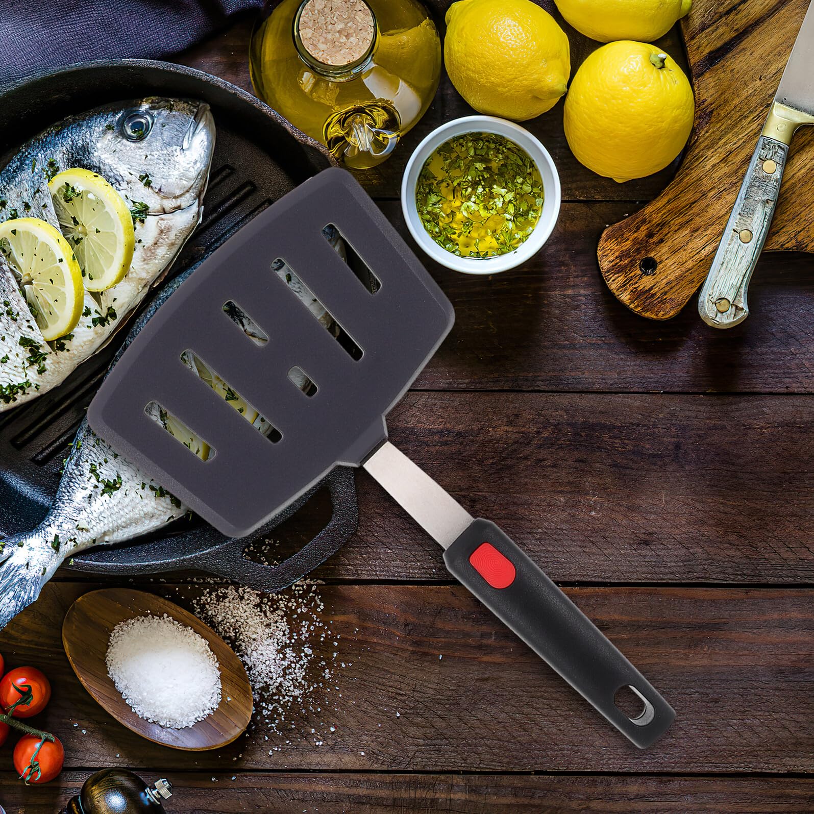 SOIMISS 3 pezzi Spatole in Silicone Alimentare Resistenti al Calore Paletta Multifunzionale Protetta per Pentole Antiaderenti Mestoli Cucina Riutilizzabili e Portatili per Appenderle