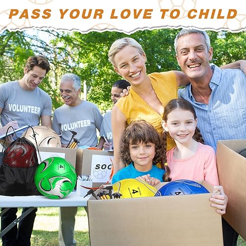 Miniatura 7 de Balón de fútbol deportivo de primavera a granel con bolsa de bombeo, tamaño oficial, pelota de fútbol deportiva exterior, pelota cosida a máquina