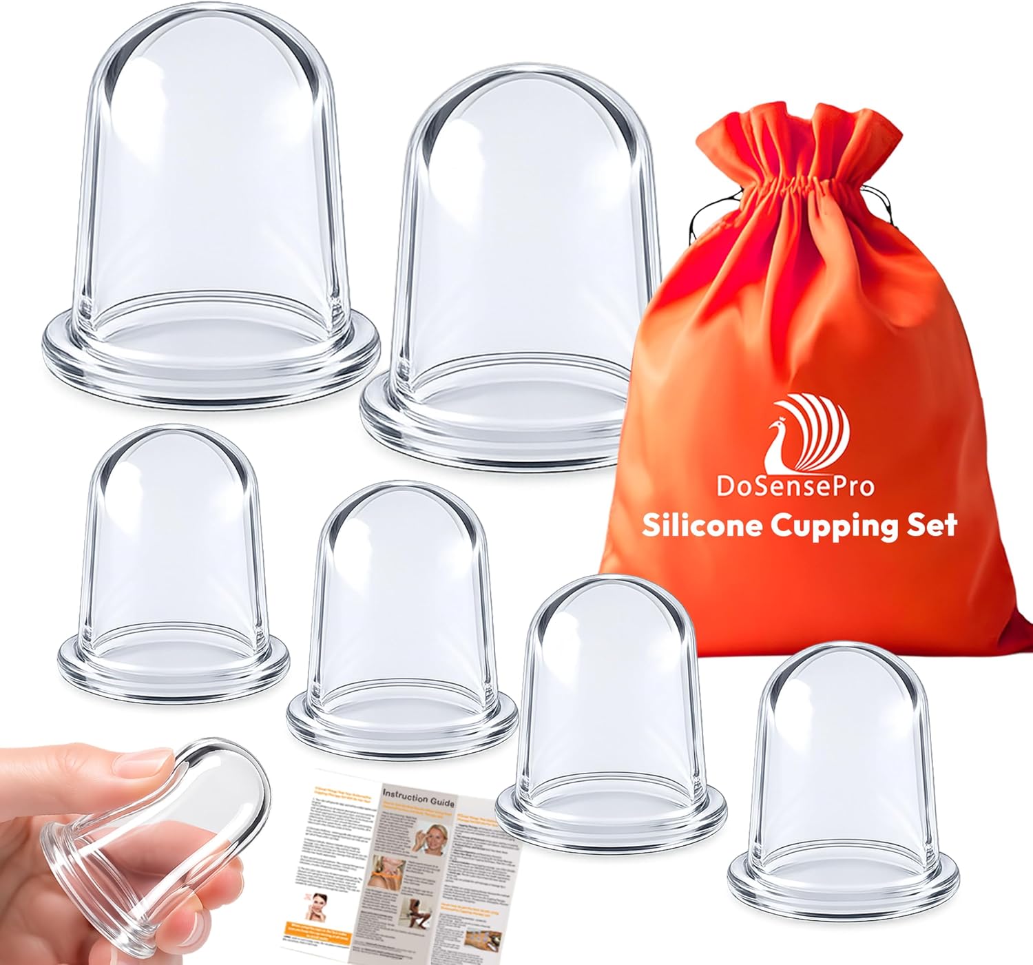 Silicone Cupping Therapy Set - Massage Therapy Cups for Arthritis, Pain Relief, Anti Aging, and Anti-Cellulite - Cupping Kit for Relaxation and Muscle Recovery