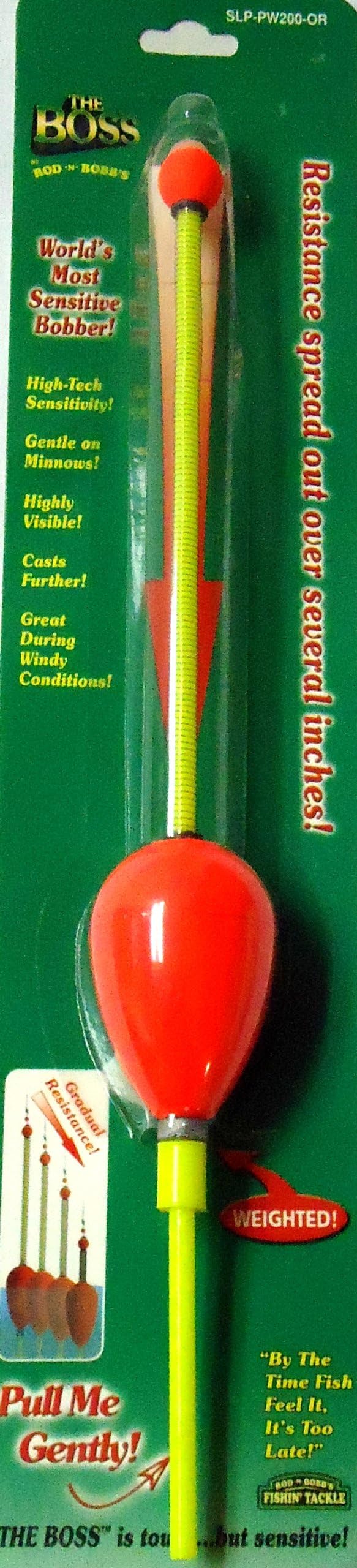 THE BOSS-2 inch Weighted Slip Bobber – Orange-SLP-PW200-OR