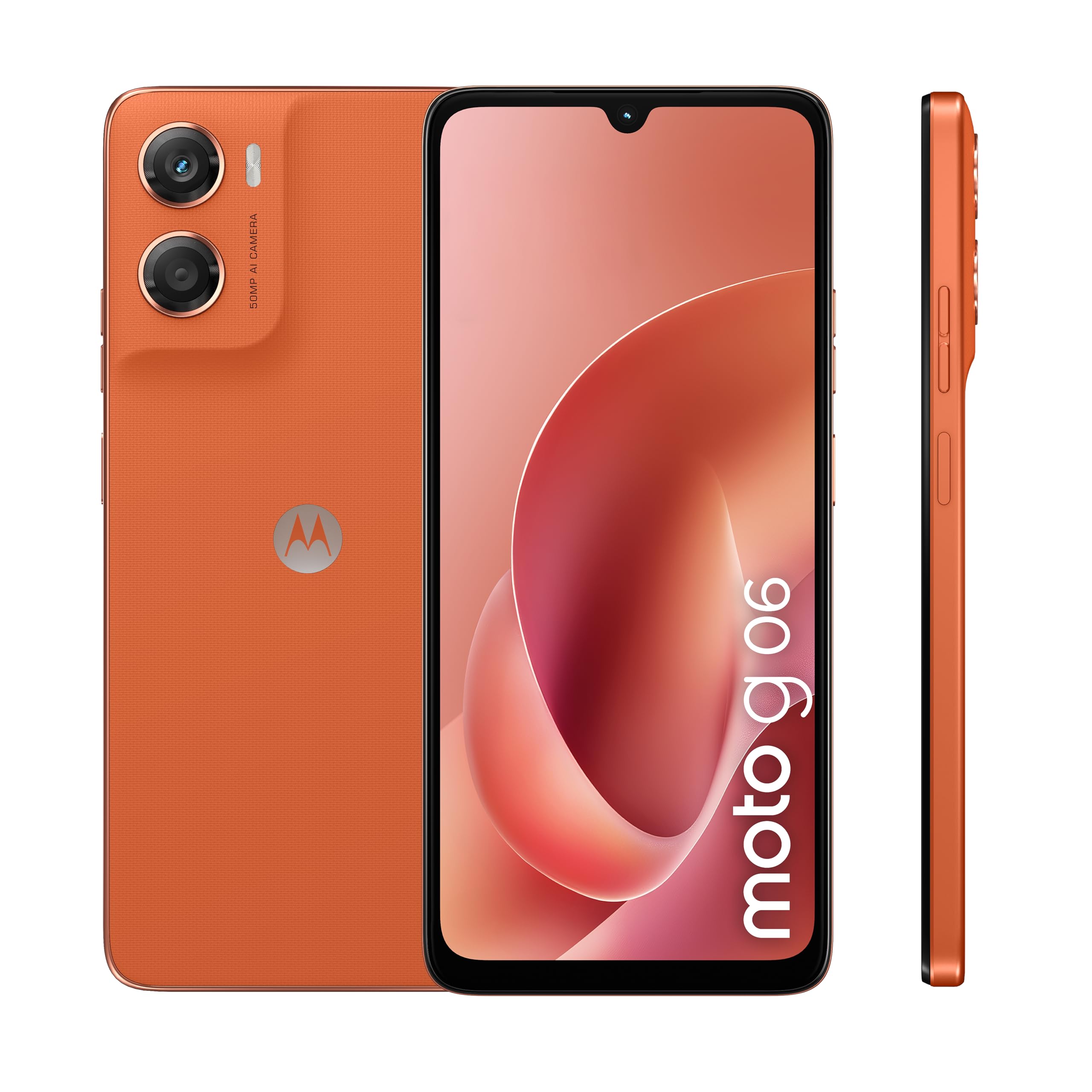 Motorola moto g06 (4/256GB, Fotocamera 50MP+flicker cam, selfie 8MP, Display HD+ 6.88", MediaTek Helio G81 Extreme, 5200mAh, Android 15), Arabesque