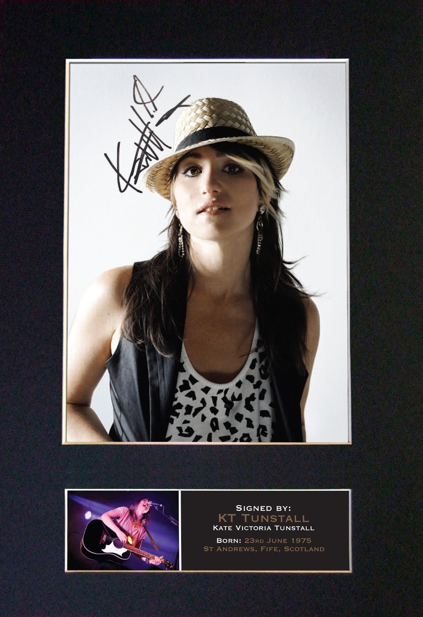 KT TUNSTALL Signed Autograph Mounted Photo Reproduction PRINT A4 Rare Perfect Birthday (297 x 210mm) #356 (Not Framed)
