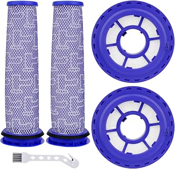 Filter Replacements for dy.son Ball Animal 2, DC65 DC41 UP13, Ball Vacuums Ball Animal 3, DC66 UP20 UP30 Multi Floor for dy.son, 2 HEPA Post Filters & 2 Pre Filters, Replace Part#920769-01 & 920640-01