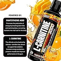 Vista 2 de Nutrex Research Carnitina líquida 3000 Carnitina líquida premium, sin estimulantes, soporte para pérdida de grasa, 16 onzas líquidas