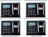 Vista 4 de Viking Security Safe VS-20BLX Caja de seguridad biométrica pequeña, caja de seguridad de huella digital