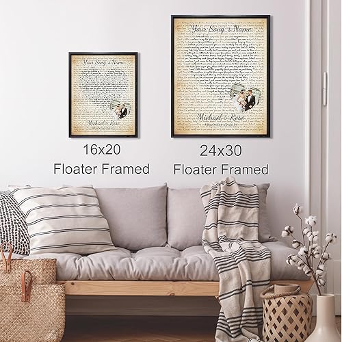 Vista 276 de Letras de música personalizadas, canciones, lienzo/fotos sin marco/impresiones enmarcadas con corazón en nombres de corazón, fecha de carga de fotos