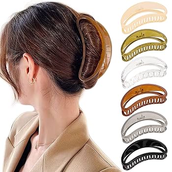 Amazon.com : 6 Pcs Jumbo Half Round Claw Clips 5.1 Inch
