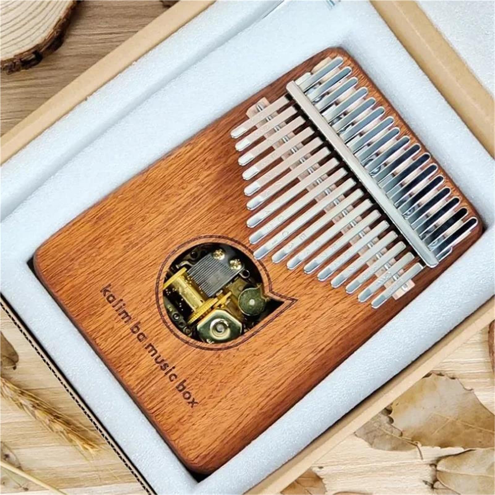 17 Tasti Possono Suonare Il Pianoforte Con Il Pollice Carillon In Legno Kalimba Tastiera Strumenti Musicali Pianoforte Professionale Mbira(Style 1)