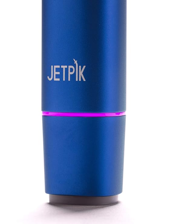 Jetpik JP300 Modern Sonic Rechargeable Toothbrush for Adults - 5 Brushing modes, Premium Aluminum Body, Waterproof, USB induction charging, Portable Travel Case Included Sapphire color