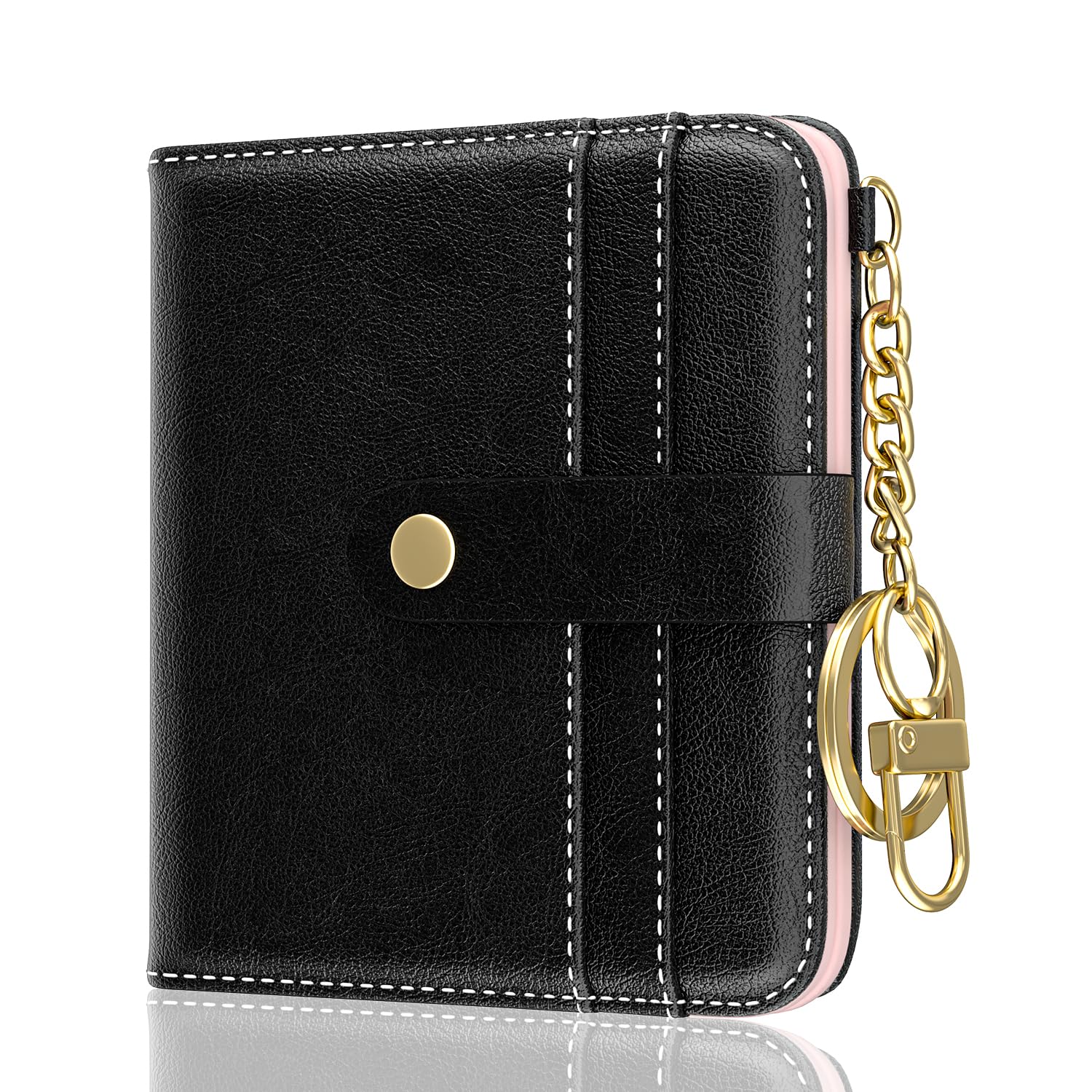 Aiawoxc Womens Wallet, RFID Small Wallets for Women, Slim Compact Credit Card Holder, Cute Leather Bifold Ladies Purse with Zipper Coin Pocket and ID