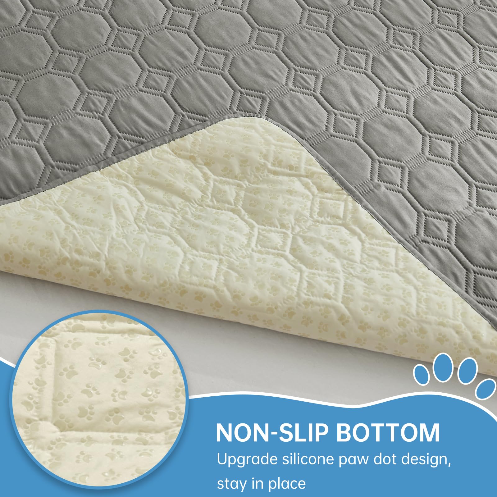 Guchuang Waterproof Dog Blanket for Bed Anti-Slip Dog Blankets Washable - Image 3
